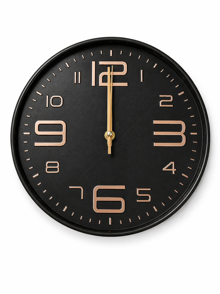 [131-2] Horloge noir/bronze 24cm