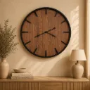 Horloge effet bois 75cm