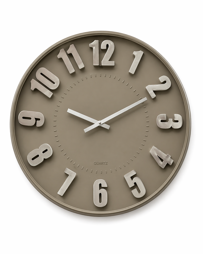 [169-1] Horloge murale taupe - 75cm