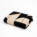 Plaid Bera - noir/beige - 190x140cm