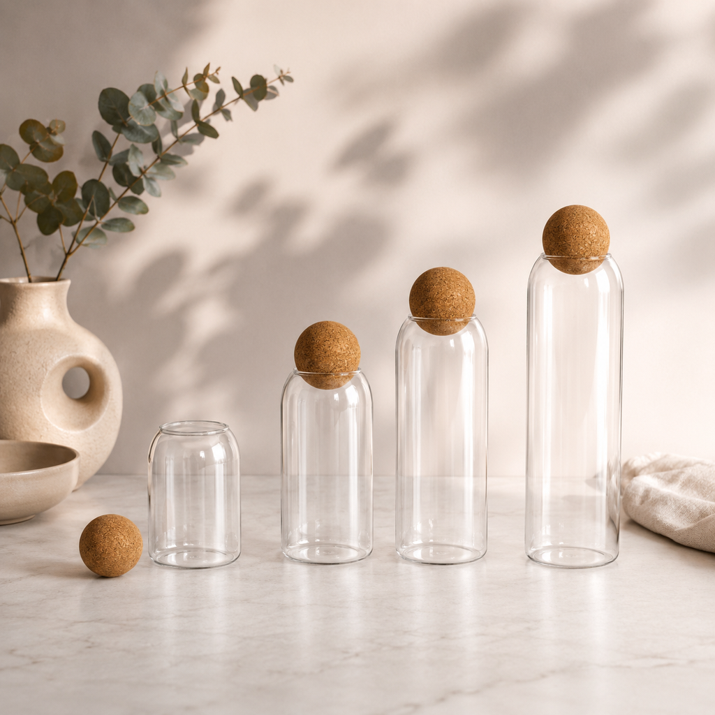 Bouteille en verre bouchon de Liège (20cl - 13cm)