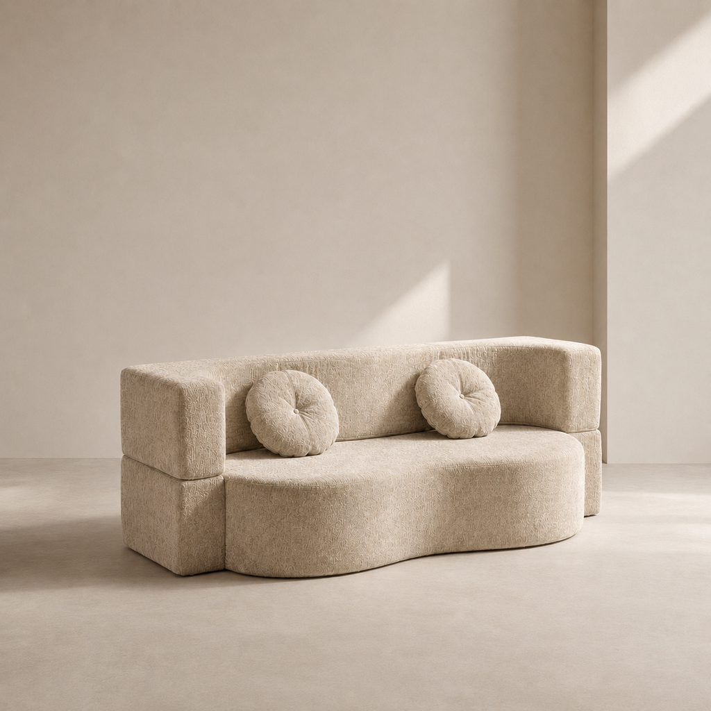 Amara • Compressed Sofa (Amara - Beige)