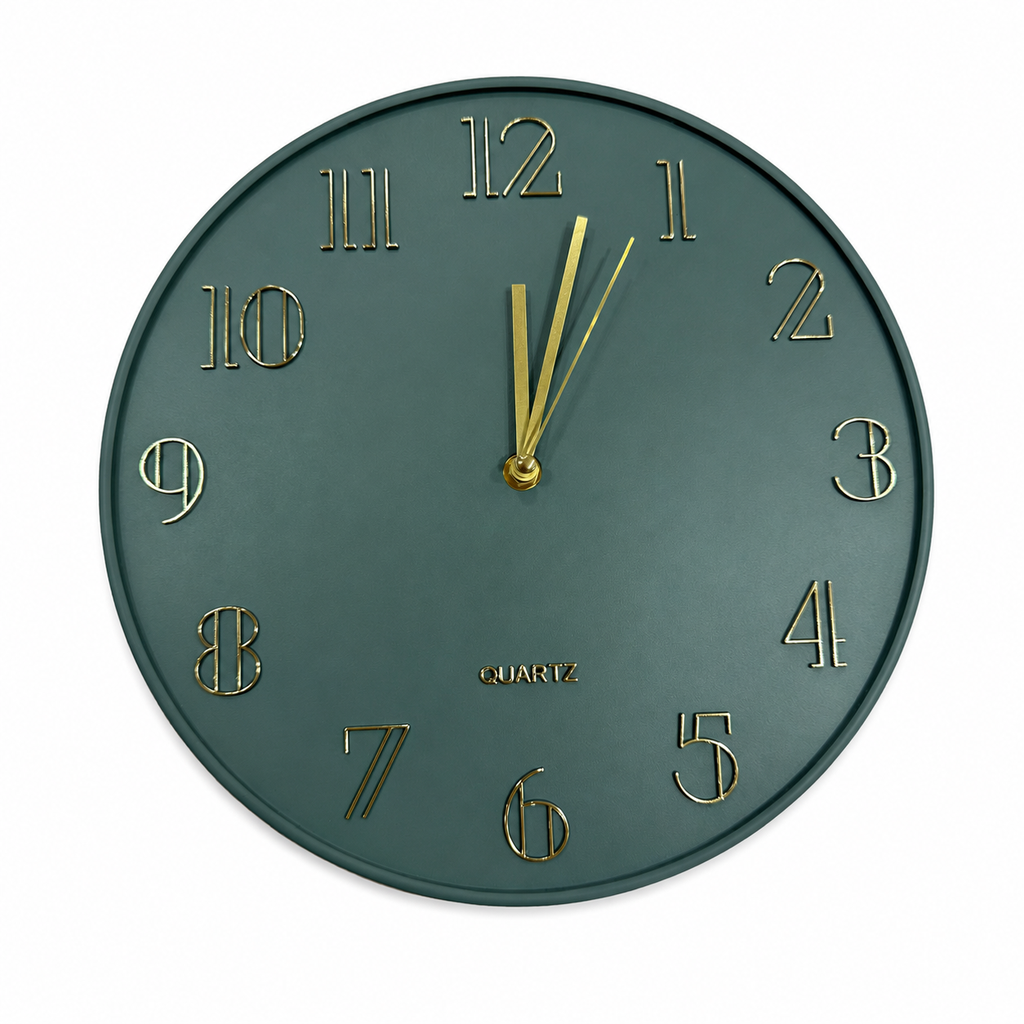 [131-8] horloge quartz vert 30CM